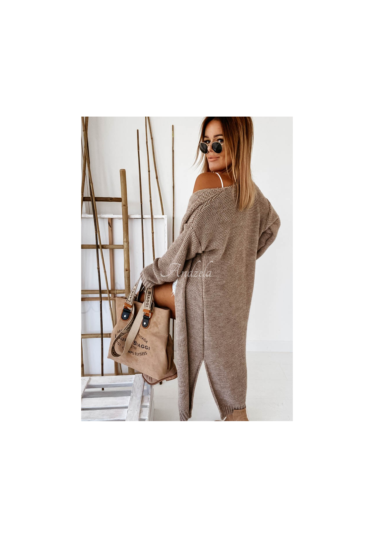 Cardigan lung din tricot Nancy