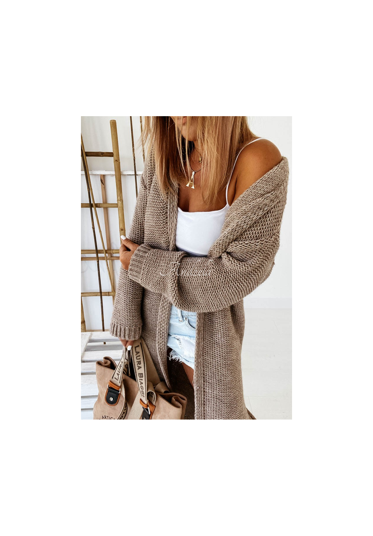 Cardigan lung din tricot Nancy