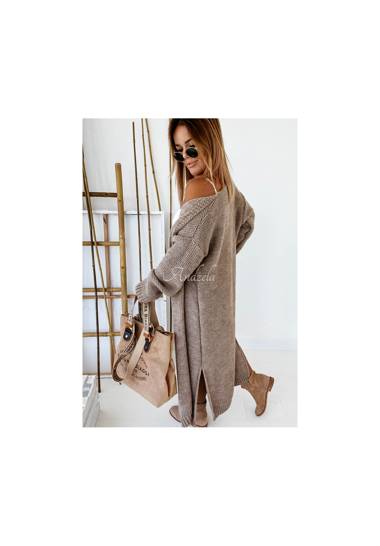 Cardigan lung din tricot Nancy