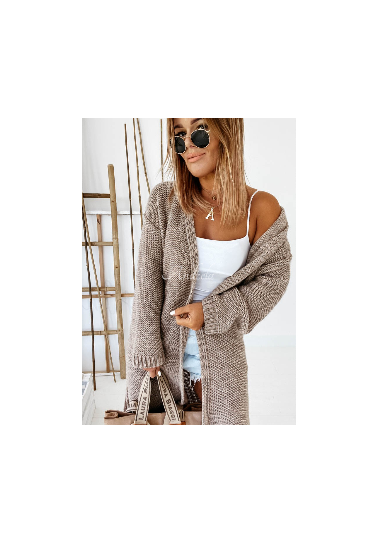 Cardigan lung din tricot Nancy