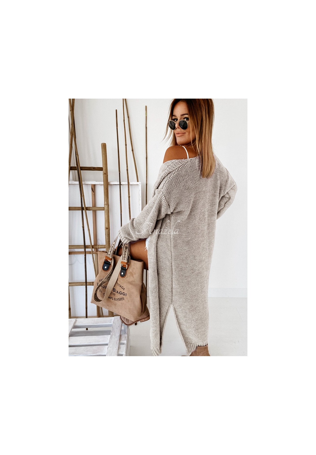 Cardigan lung din tricot Nancy