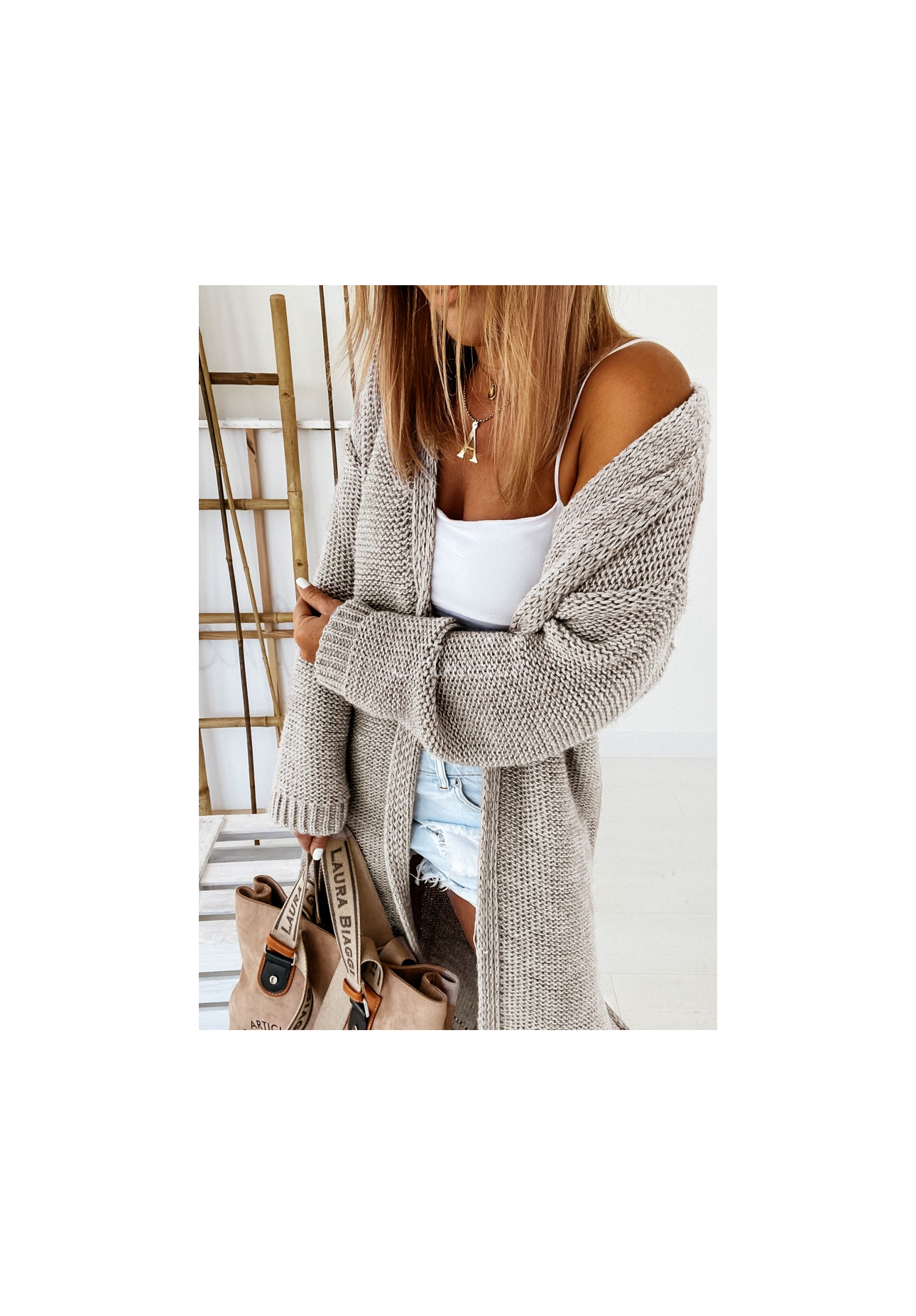 Cardigan lung din tricot Nancy
