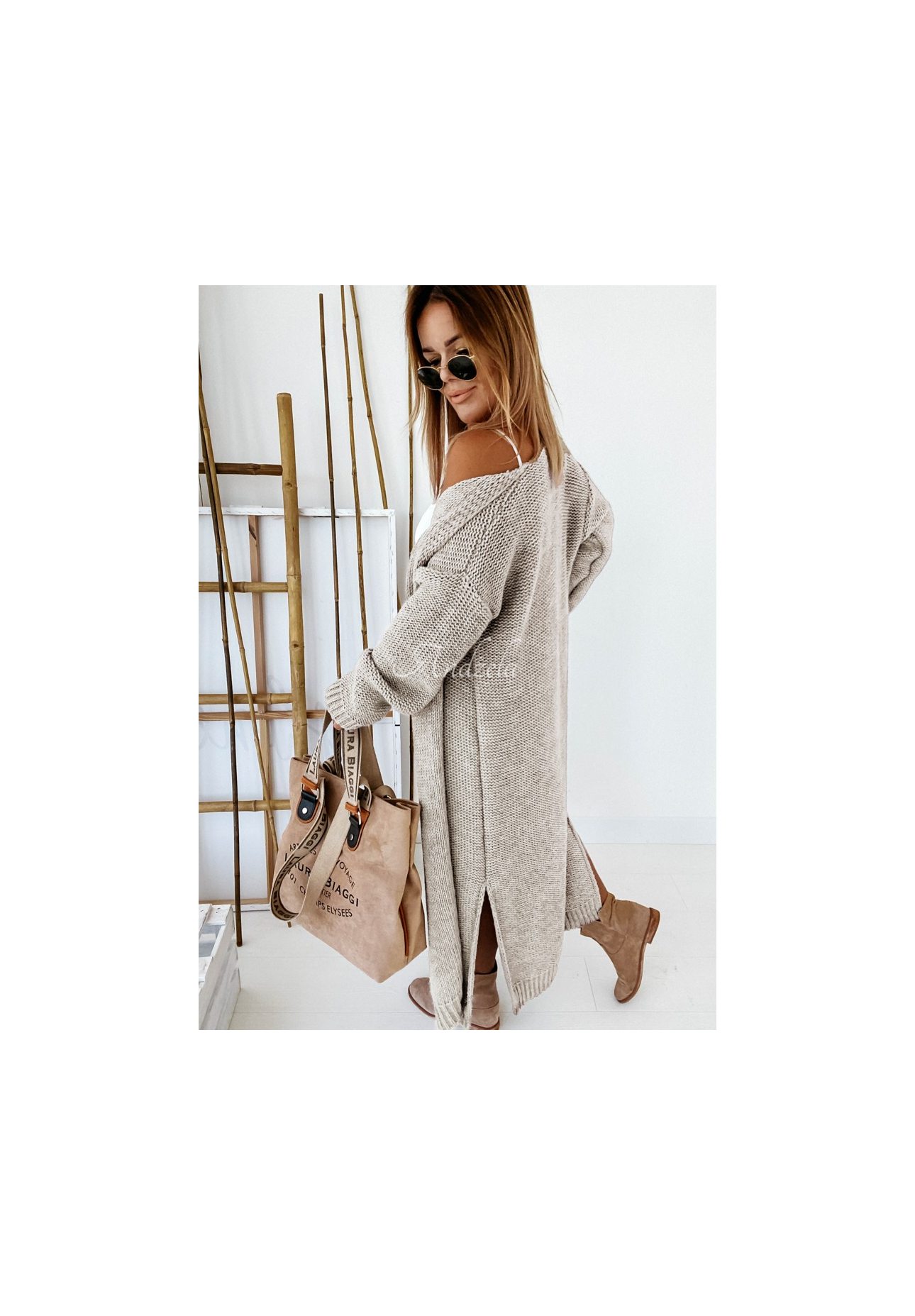 Cardigan lung din tricot Nancy