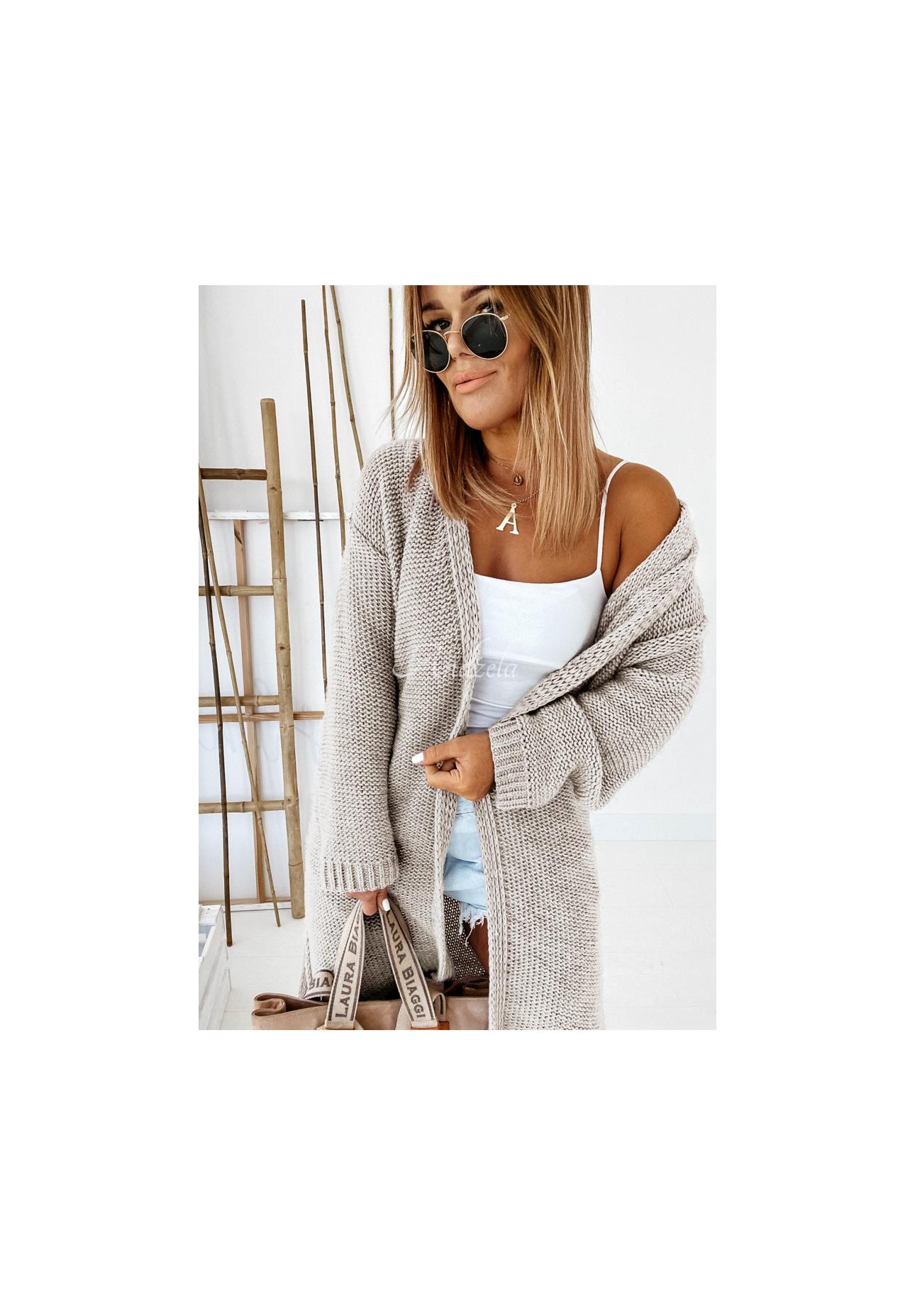 Cardigan lung din tricot Nancy