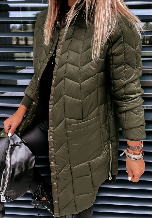 Jachetă matlasată cu fermoare Trish