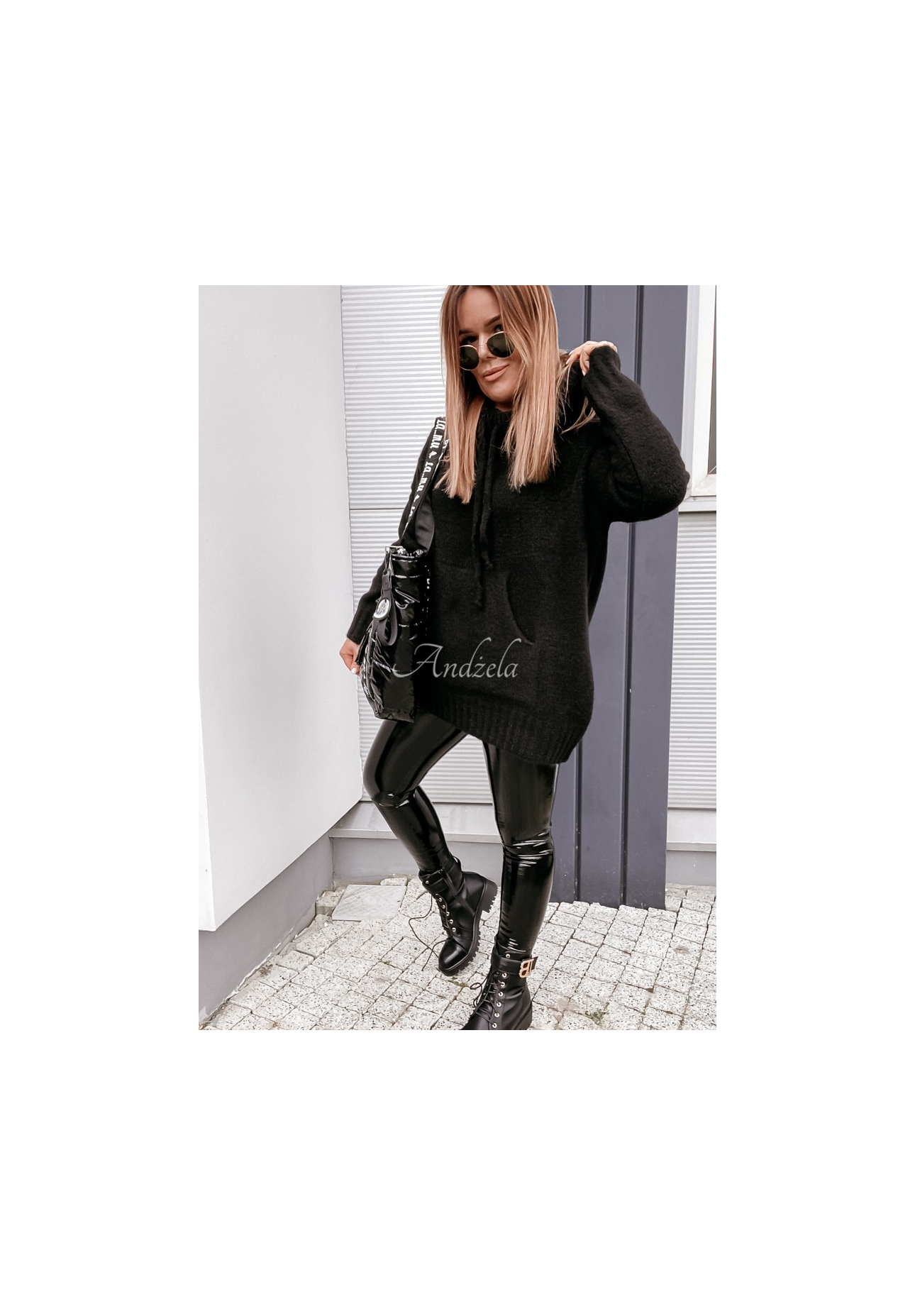 Pulover oversize cu glugă Carra