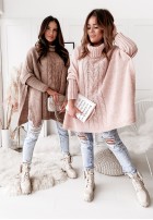 Sweter Ponczo Tarina Camel