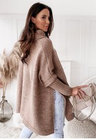 Sweter Ponczo Tarina Camel