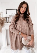 Sweter Ponczo Tarina Camel