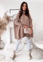 Sweter Ponczo Tarina Camel