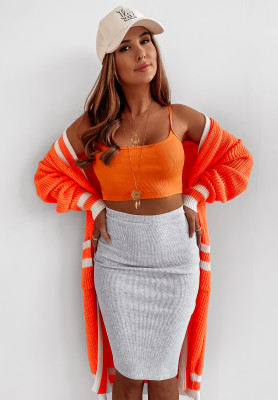 Fustă cu model tip reiat Slim Skirt