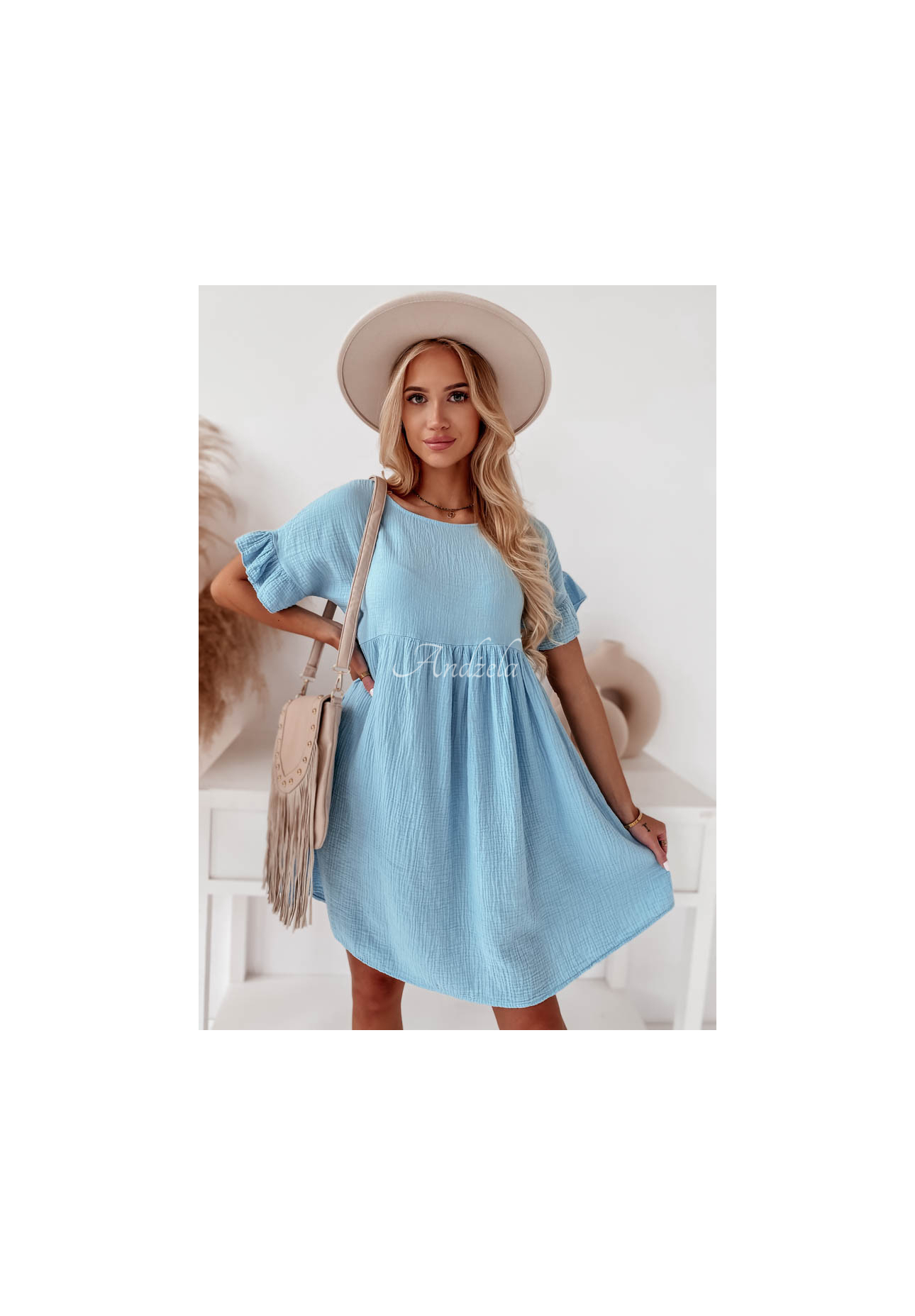 Rochie Laguna cu volănașe