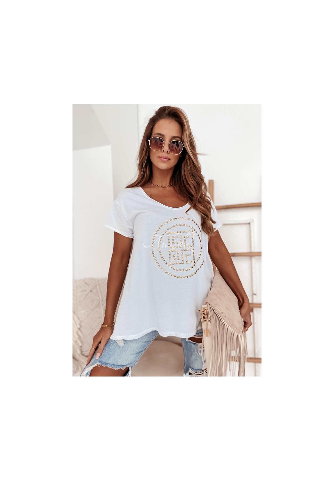 Tricou oversize Detroit cu inserție
