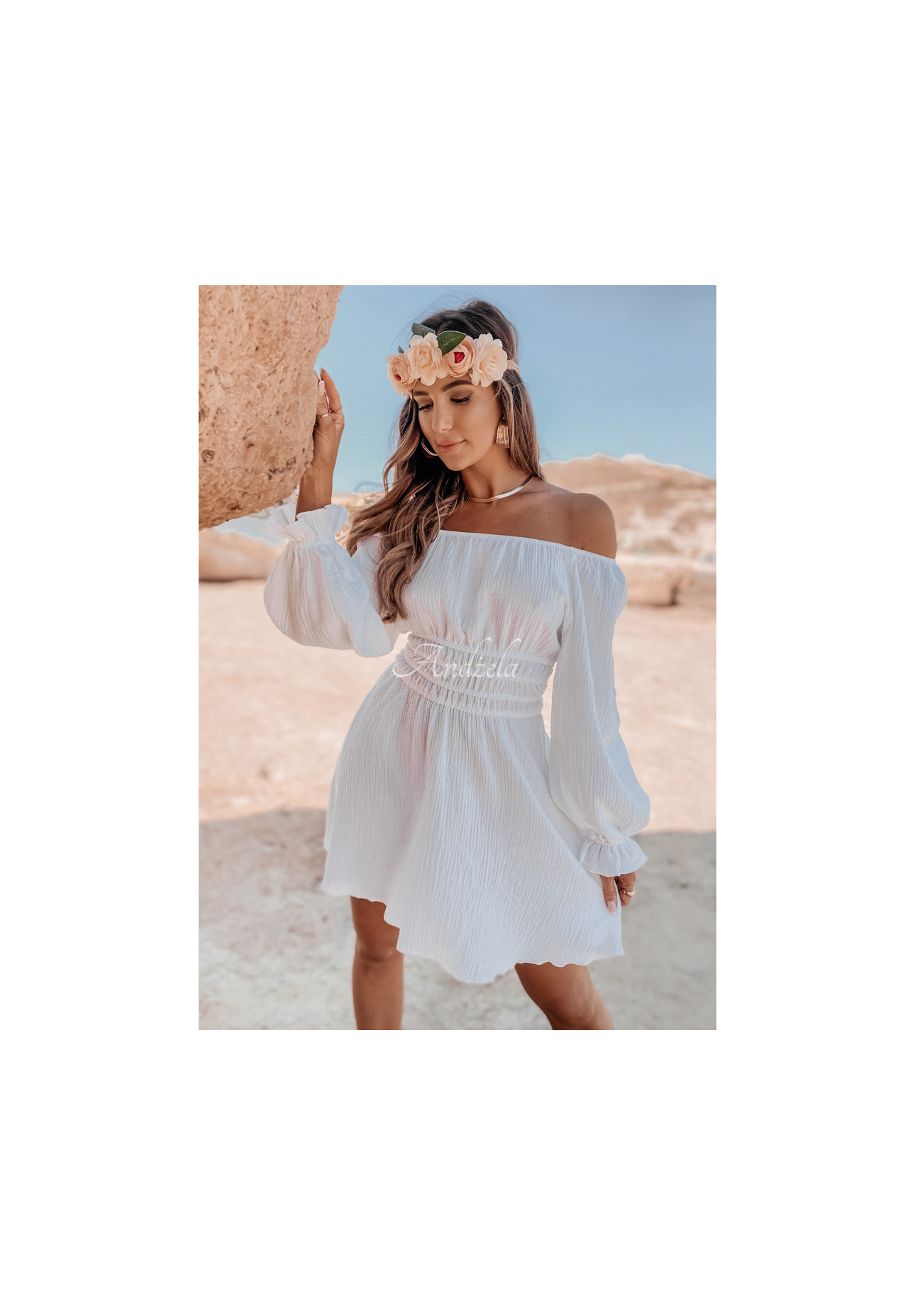 Rochie spaniolă din muselină Malta