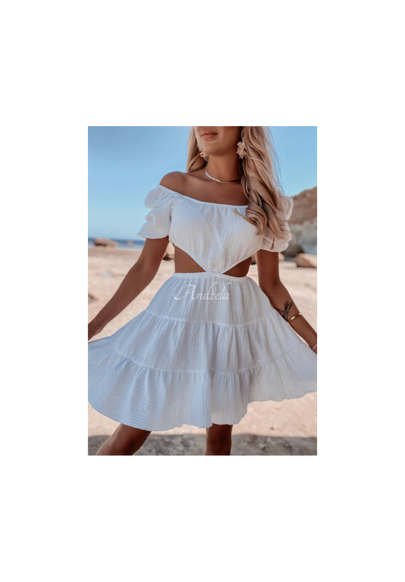 Rochie Malta cu decupaj