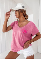 T-shirt z dekoltem Brooks roz