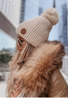 Sapca  z pomponem North Pole beżowa     