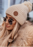 Sapca  z pomponem North Pole beżowa     