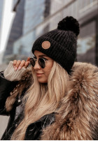 Sapca  z pomponem North Pole czarna     