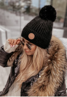 Sapca  z pomponem North Pole czarna     