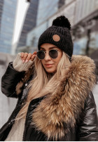 Sapca  z pomponem North Pole czarna     