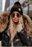 Sapca  z pomponem North Pole czarna     