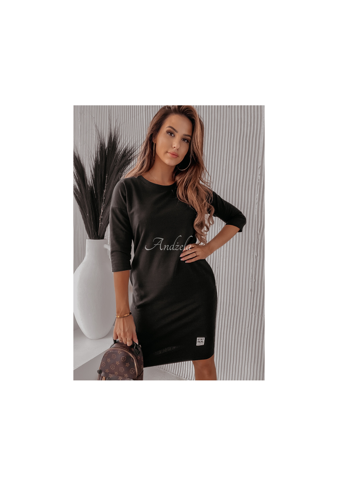 Rochie tunică Stay Real cu buzunare