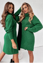 Rochie  Pulover  z golfem Terenzio verde sticlă