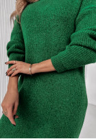 Rochie  Pulover  z golfem Terenzio verde sticlă