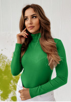 Dopasowany Pulover z golfem Solange verde