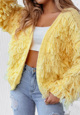 Cardigan scurt cu franjuri Fringe