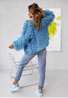 Pulover  Cardigan Fringe Blue