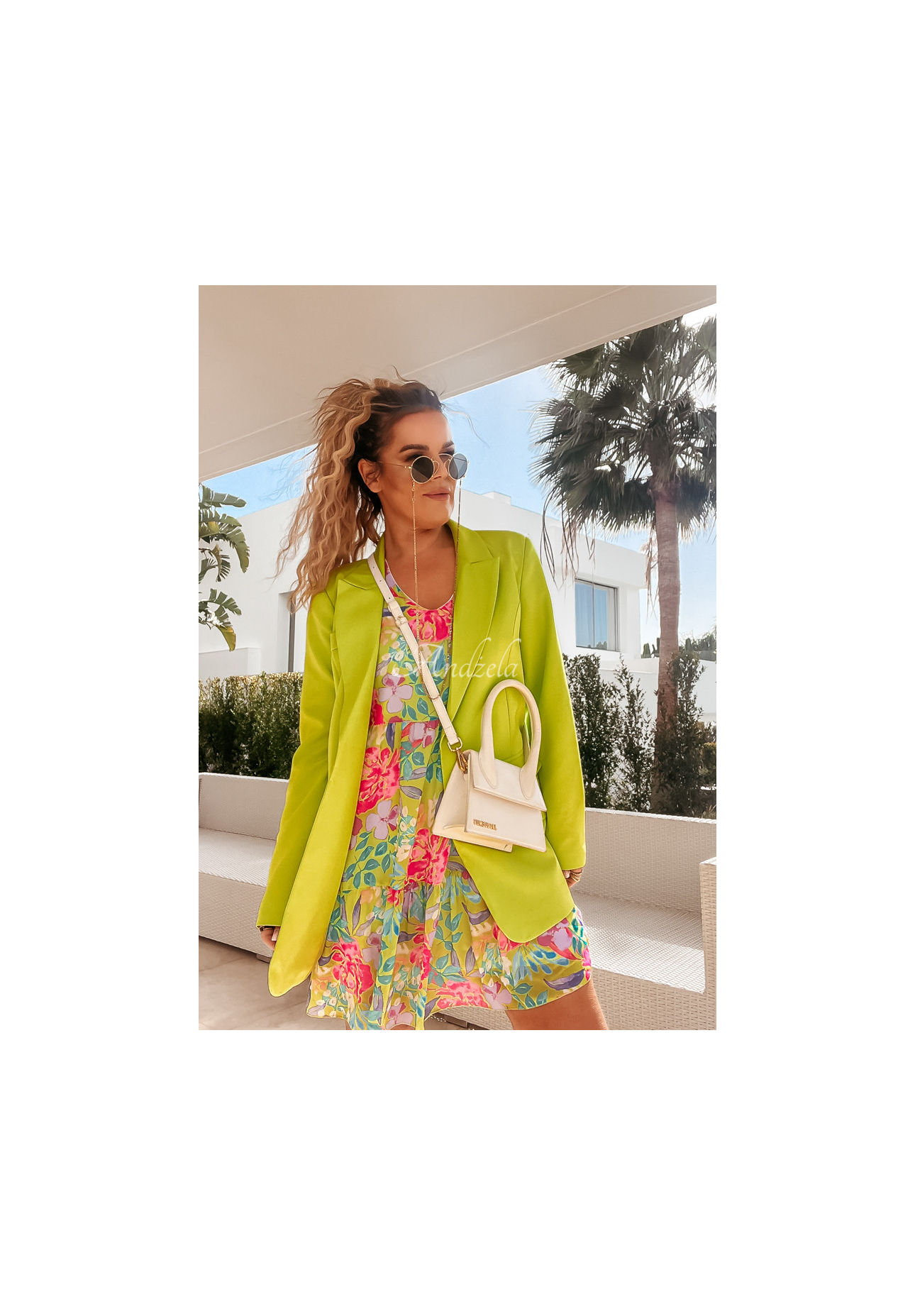 Rochie Flower Season cu imprimeu floral și volănașe