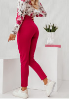 din material textil Pantaloni Pretty On Point roz neon