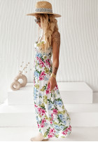 Kwiecista Rochie maxi Her Fantasy ecru