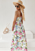 Kwiecista Rochie maxi Her Fantasy ecru