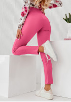 din material textil Pantaloni Pretty On Point roz