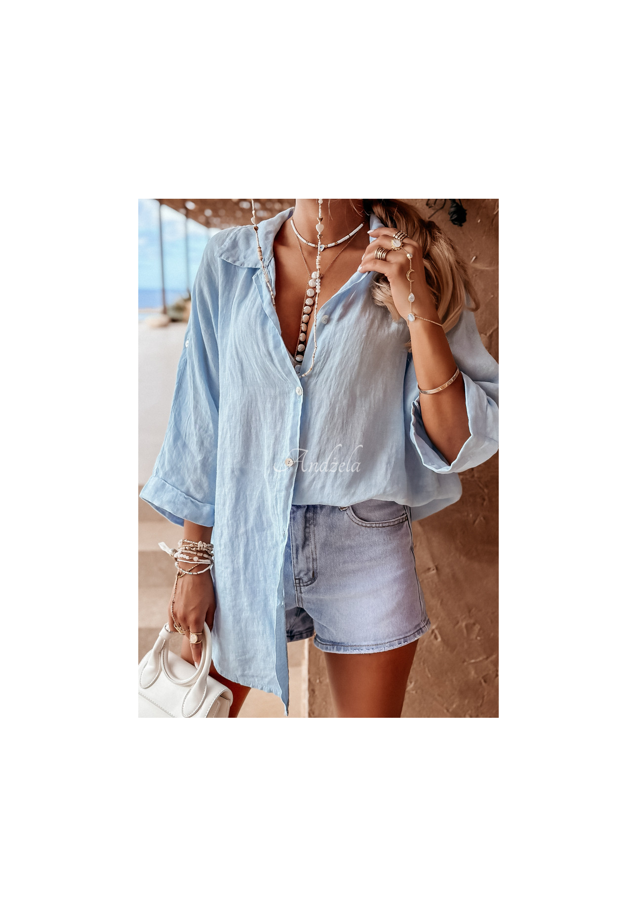 Cămașă din in Summery Essentials