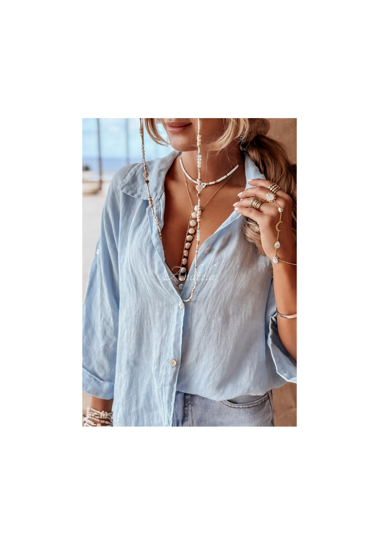 Cămașă din in Summery Essentials