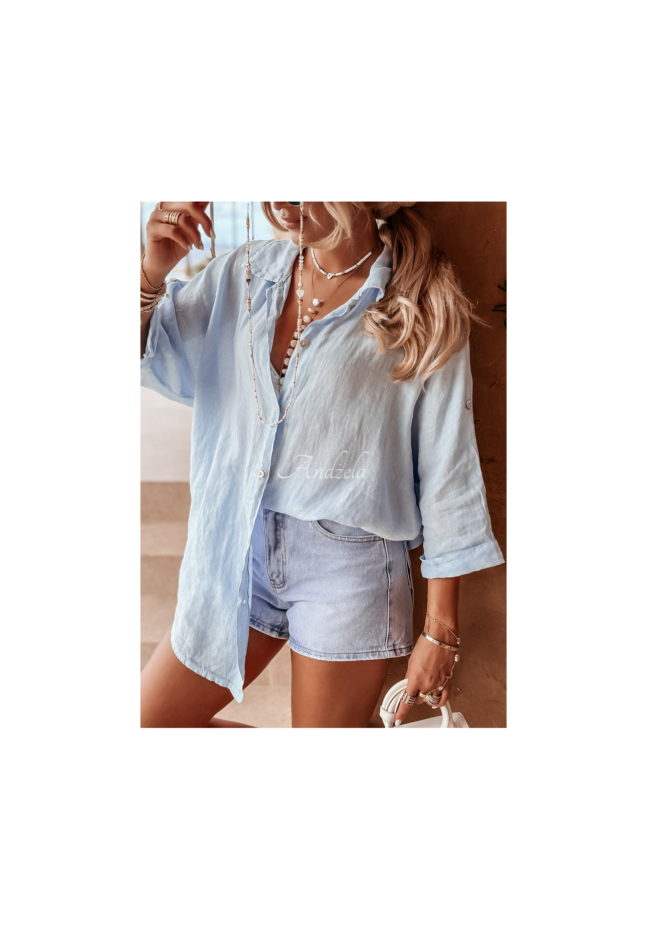 Cămașă din in Summery Essentials