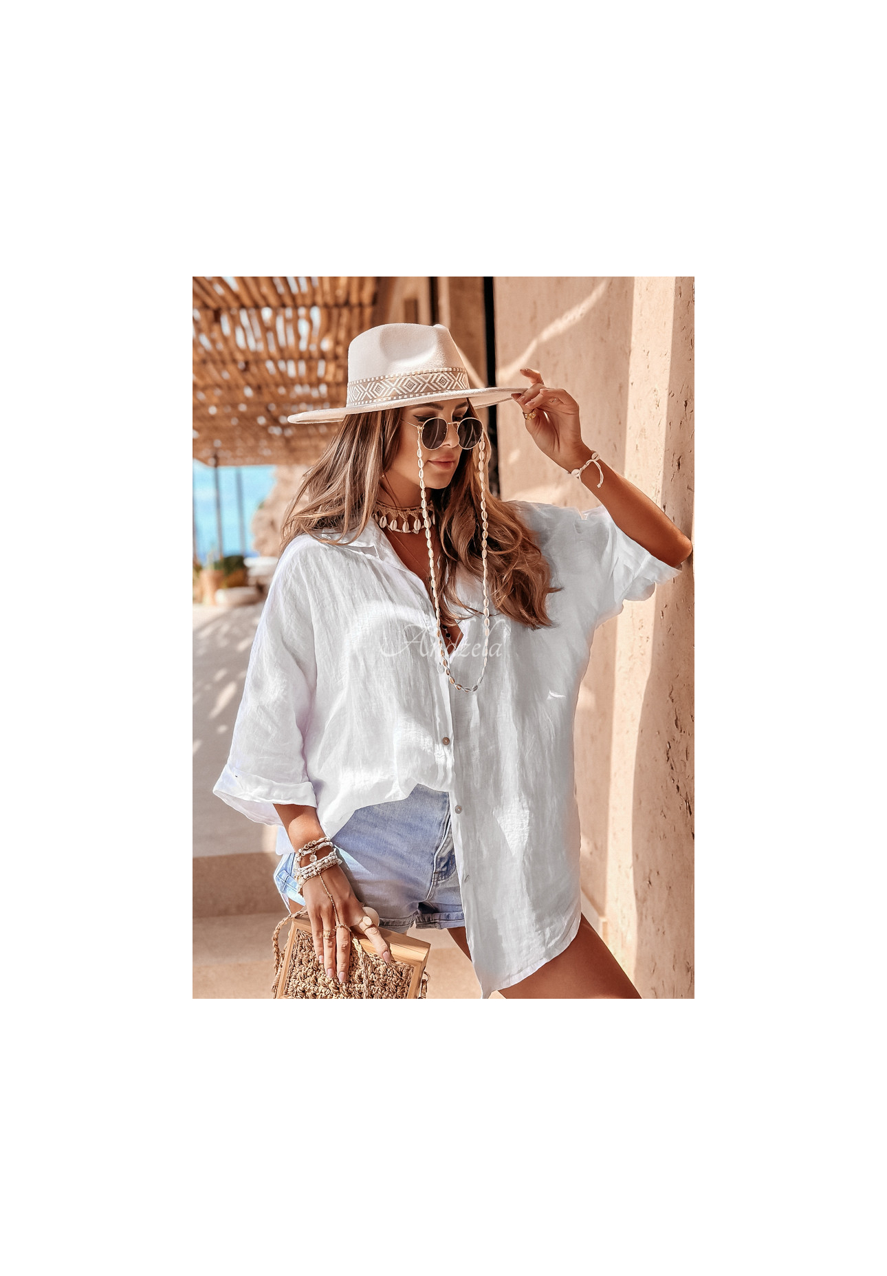 Cămașă din in Summery Essentials