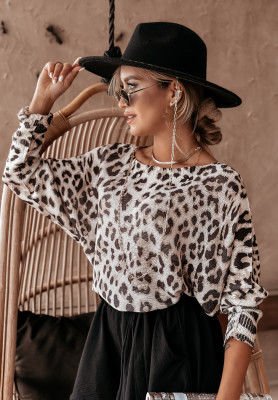 Pulover ușor cu imprimeu tip leopard Wild Thing