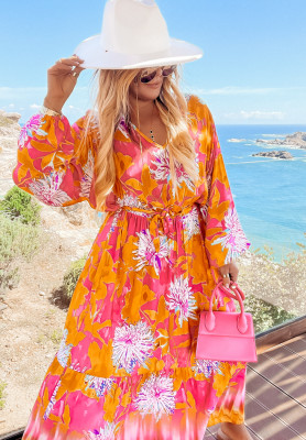Rochie maxi cu imprimeu maxi Fantasy Island