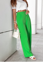 Eleganckie Pantaloni wide leg Royale verde