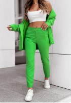 Eleganckie Pantaloni Key To Success verde