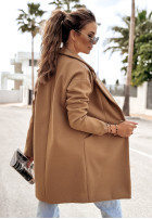 Palton  oversize Trendy Times camel