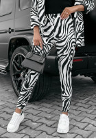 Eleganckie Pantaloni Premium w zebrę
