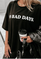 Tricou z nadrukiem Zero Bad Days negru