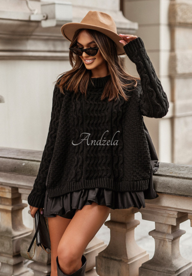 Pulover &icirc;mpletit decorativ Cocomore Timeless Beauty cu volănașe