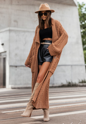 Cardigan lung împletit decorativ Cocomore Avalynn